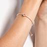 Una bangle, Clover, Pink, Rose gold-tone plated - Swarovski, 5516476