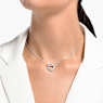 Swarovski Infinity necklace, Heart, White, Mixed metal finish - Swarovski, 5518868