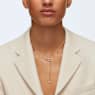 Swarovski Infinity Y necklace, Infinity, White, Rose gold-tone plated - Swarovski, 5521346