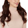 Holding drop earrings, Gray, Rose gold-tone plated - Swarovski, 5528488