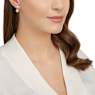 Forward earring jackets, Round cut, White, Rose gold-tone plated - Swarovski, 5528490