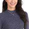 Bella V pendant, Round cut, Gray, Rose gold-tone plated - Swarovski, 5528552