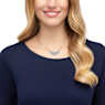 Baron necklace, Leaf, Gray, Rhodium plated - Swarovski, 5528900