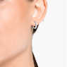 Vittore 후프 이어링, 라운드 컷, 화이트, 로듐 플래팅 - Swarovski, 5562126