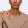 Hyperbola hoop earrings, White, Rhodium plated - Swarovski, 5563908