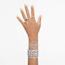 Twist Yüzük, Yuvarlak kesim, Beyaz, Rodyum kaplama - Swarovski, 5563911