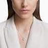 Attract pendant, Mixed cuts, Cluster, White, Rhodium plated - Swarovski, 5571077