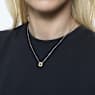Una ketting, Octagon-slijpvorm, Geel, Goudkleurige toplaag - Swarovski, 5598421