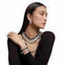 Millenia Tennis necklace, Oversized crystals, Octagon cut, White, Rhodium plated - Swarovski, 5599149