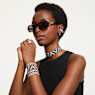 Zapestnica Millenia, Kvadratni rez, Majhna, Bela, Prevleka iz rodija - Swarovski, 5599202