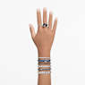 Millenia 브레이슬릿, 스퀘어 컷, 스몰, 화이트, 로듐 플래팅 - Swarovski, 5599202