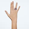 Curiosa cocktail ring, Triangle cut, Multicolored - Swarovski, 5599928
