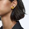 Lucent stud earring, Single, Yellow, Gold-tone plated - Swarovski, 5600253
