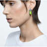 Orbita drop earrings, Asymmetrical design, Octagon cut, Multicolored, Gold-tone plated - Swarovski, 5600519