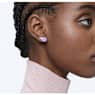 Chroma stud earring, Single, Drop cut, Multicolored, Gold-tone plated - Swarovski, 5600524