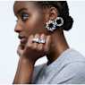 Matrix ring, Baguette cut, White, Rhodium plated - Swarovski, 5600787