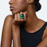 Lucent cocktail ring, Octagon cut, Green - Swarovski, 5607346