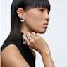 Mesmera cocktail ring, Set (3), Mixed cuts, White, Rhodium plated - Swarovski, 5610385