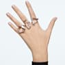Mesmera cocktail ring, Set (3), Mixed cuts, White, Rhodium plated - Swarovski, 5610386