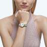 Attract watch, Swiss Made, Pavé, Crystal bracelet, Gold tone, Champagne gold-tone finish - Swarovski, 5610484