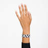 Matrix Armreif, Trilliant-Schliff, Schwarz, Rhodiniert - Swarovski, 5615325