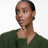 Numina ring, Pear cut, Green, Gold-tone plated - Swarovski, 5619441