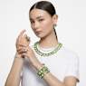 Millenia pendant, Octagon cut, Green, Gold-tone plated - Swarovski, 5619491