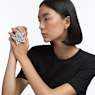 Stella 링, 믹스 컷, 별, 라지, 화이트, 로듐 플래팅 - Swarovski, 5626375