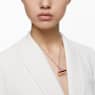 Pendant watch, Triangle cut, Pink, Rose gold-tone finish - Swarovski, 5628296