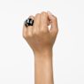 Chroma cocktail ring, Black, Ruthenium plated - Swarovski, 5630325