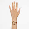 Octea Lux Chrono watch, Swiss Made, Leather strap, Brown, Gold-tone finish - Swarovski, 5632260