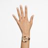 Octea Lux Sport watch, Swiss Made, Metal bracelet, Brown, Gold-tone finish - Swarovski, 5632472