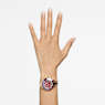 Octea Lux Sport Uhr, Schweizer Produktion, Metallarmband, Rot, Roségoldfarbenes Finish - Swarovski, 5632475