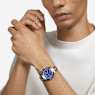 Octea lux sport watch, Swiss Made, Metal bracelet, Blue, Champagne gold-tone finish - Swarovski, 5632481