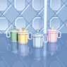 Signum mug with lid, Porcelain, Blue - Swarovski, 5635534