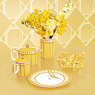 Mug con coperchio Signum, Porcellana, Gialla - Swarovski, 5635536