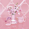 Signum mug with lid, Porcelain, Pink - Swarovski, 5635539