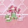 Signum vase, Porcelain, Wide, Green - Swarovski, 5635543