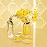 Signum vase, Porcelain, Medium, Yellow - Swarovski, 5635550