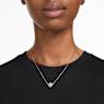 Constella pendant, Round cut, Pavé, White, Rose gold-tone plated - Swarovski, 5636272