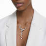Idyllia Lilia Y necklace, Butterfly, White, Rose gold-tone plated - Swarovski, 5636419