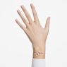 Lovely bracelet, Heart, White, Rose gold-tone plated - Swarovski, 5636443