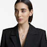 Pandantiv Exist, Infinit, Alb, Placat cu rodiu - Swarovski, 5636493