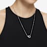 Dextera pendant, Pavé, White, Rhodium plated - Swarovski, 5636497