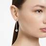 Generation クリップイヤリング, ロング, ホワイト, ロジウム・プレーティング - Swarovski, 5636510