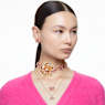 Dextera 후프 이어링, 스몰, 화이트, 로즈골드 톤 플래팅 - Swarovski, 5636531