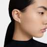 Millenia ต่างหูเม็ดเดี่ยว, เจียระไนทรงลูกแพร์, ขาว, เคลือบโรเดียม - Swarovski, 5636713