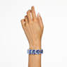 Millenia bracelet, Oversized crystals, Octagon cut, Blue, Rhodium plated - Swarovski, 5638491