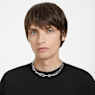 Dextera ketting, Statement, Gemengde schakels, Wit, Rodium toplaag - Swarovski, 5639333