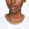 Harmonia choker, Cushion-slijpvorm, Goudkleurig, Goudkleurige toplaag - Swarovski, 5640041